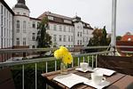 Blick auf Sehenswürdigkeit - OSTSEEKRABBE Premium Ferienwohnung familienfreundlich, zentral - Top-Hundeurlaub
