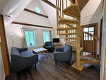 Wohnzimmer - Ferienwohnung Thorge OG Hof Döttgebüll - Top-Hundeurlaub