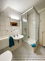 Badezimmer - Ferienwohnung Thorge OG Hof Döttgebüll - Top-Hundeurlaub