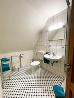 Badezimmer - Ferienwohnung Thorge OG Hof Döttgebüll - Top-Hundeurlaub