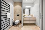 Badezimmer - Shipyard Suite List auf Sylt - Top-Hundeurlaub