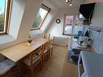 Küche / Küchenzeile - Ferienwohnung Möwe - Top-Hundeurlaub