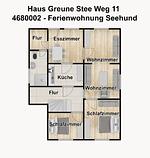 Grundriss - Ferienwohnung Seehund - Top-Hundeurlaub