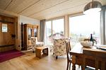 Wohnzimmer - Apartment Strohballenhaus - Top-Hundeurlaub