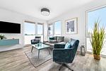 Wohnzimmer - BeachTerraceOne - Top-Hundeurlaub