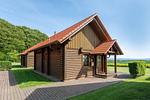 Fassade / Eingang - Blockhaus Vasco da Gama - 1. Reihe Meerblick - Top-Hundeurlaub