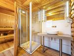 Badezimmer - Blockhaus Leif Eriksson - 2. Reihe Meerblick - Top-Hundeurlaub