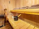 Sauna - Blockhaus Leif Eriksson - 2. Reihe Meerblick - Top-Hundeurlaub