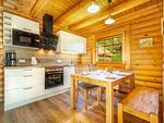 Küche / Küchenzeile - Blockhaus Christoph Columbus - Meerblick - Top-Hundeurlaub
