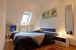 Schlafzimmer - Ferienwohnung  Sieltrift 4-04 - Top-Hundeurlaub