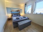 Schlafzimmer - Fewo Möwe Lütow Usedom Achterwasser blaues Haus - Top-Hundeurlaub