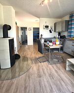Wohnzimmer - Ferienwohnung Möwe am Achterwasser Lütow Usedom - Top-Hundeurlaub