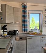 Küche / Küchenzeile - Ferienwohnung Möwe am Achterwasser Lütow Usedom - Top-Hundeurlaub