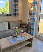 Wohnzimmer - Ferienwohnung Möwe am Achterwasser Lütow Usedom - Top-Hundeurlaub