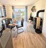 Wohnzimmer - Ferienwohnung Möwe am Achterwasser Lütow Usedom - Top-Hundeurlaub