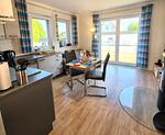 Küche / Küchenzeile - Ferienwohnung Möwe am Achterwasser Lütow Usedom - Top-Hundeurlaub
