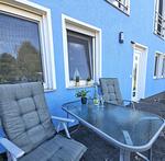 Terrasse - Ferienwohnung Möwe am Achterwasser Lütow Usedom - Top-Hundeurlaub