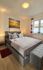 Schlafzimmer - Fewo Mohnblume Lütow bei Zinnowitz Usedom Achterwasser - Top-Hundeurlaub