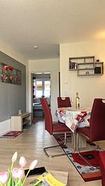 Wohnzimmer - Ferienwohnung in Lütow auf Usedom – Mohnblume am Achterwasser - Top-Hundeurlaub