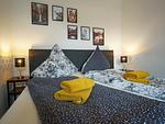 Schlafzimmer - Hogulu - 2-RAUM-Appartement 4 - Top-Hundeurlaub