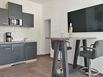 Küche / Küchenzeile - Hogulu - 2-RAUM-Appartement 2 - Top-Hundeurlaub