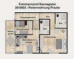 Grundriss - Ferienwohnung Frauke - Top-Hundeurlaub