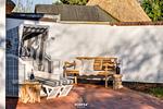 Terrasse - Ferienhaus Deichoase Hedwigenkoog - Top-Hundeurlaub