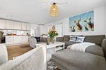 Wohnzimmer - Ferienhaus Deichoase Hedwigenkoog - Top-Hundeurlaub