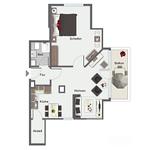 Grundriss - Wohnung 63 - Top-Hundeurlaub