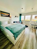 Schlafzimmer - Ferienwohnung Südanker Fehmarn - Top-Hundeurlaub