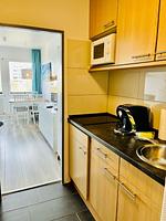 Küche / Küchenzeile - Ferienwohnung Südanker Fehmarn - Top-Hundeurlaub