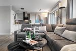 Wohnzimmer - Ferienhaus Hannes Büsum - Top-Hundeurlaub