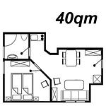 Grundriss - FeWo 5 - Top-Hundeurlaub