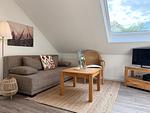 Wohnzimmer - Kapitänshaus FeWo 3 - Top-Hundeurlaub