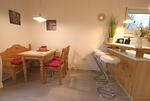 Küche / Küchenzeile - Ferienwohnung Küstenperle - Top-Hundeurlaub