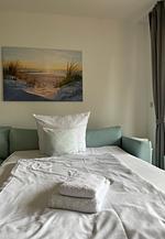 Bett - Strandperle Apartment 16 - Top-Hundeurlaub