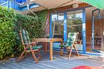 Terrasse mit Gartenmöbeln - Wohnung 07-3 - Top-Hundeurlaub