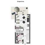 Grundriss Erdgeschoss - Haus 46a Deichfalter - Top-Hundeurlaub