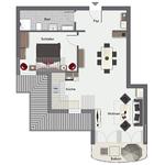 Grundriss - Wohnung 52 - Top-Hundeurlaub