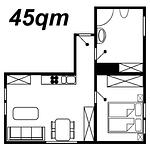 Grundriss - Kapitänshaus FeWo 4 - Top-Hundeurlaub