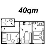 Grundriss - FeWo 1 - Top-Hundeurlaub