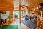 Wohnzimmer - Kreativhaus am See direkt am See mit Terrasse und Strandkorb - Top-Hundeurlaub