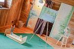 Dekoratives Detail - Kreativhaus am See direkt am See mit Terrasse und Strandkorb - Top-Hundeurlaub