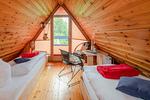 Schlafzimmer - Kreativhaus am See direkt am See mit Terrasse und Strandkorb - Top-Hundeurlaub