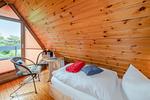 Schlafzimmer - Kreativhaus am See direkt am See mit Terrasse und Strandkorb - Top-Hundeurlaub
