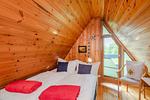 Schlafzimmer - Kreativhaus am See direkt am See mit Terrasse und Strandkorb - Top-Hundeurlaub