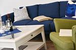 Wohnzimmer - Ferienwohnung Blaues Haus App. 2 in Ralswiek - Top-Hundeurlaub