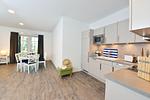 Küche / Küchenzeile - Ferienwohnung Blaues Haus App. 2 in Ralswiek - Top-Hundeurlaub