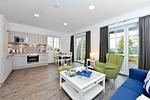Wohnzimmer - Ferienwohnung Blaues Haus App. 1 in Ralswiek - Top-Hundeurlaub