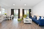 Wohnzimmer - Ferienwohnung Blaues Haus App. 1 in Ralswiek - Top-Hundeurlaub